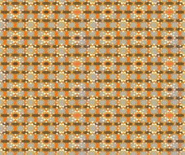 Renkli Bahar Teması eskiz kalıbı. Çiçekli çizim şekli. Kahverengi ve turuncu renkli çiçekler. Düz Çiçek Elementleri Tasarımı.