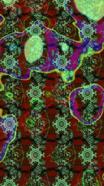 Raster Moda kumaş deseni. Çizgi çizimi kalıbı. Şirin çiçekler..