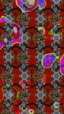 Tony 'nin kumaş kalıbını çiz. Küçük çiçekteki sevimli çiçek deseni. Raster illüstrasyonu. Modaya uygun kumaş deseni.