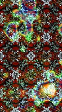 Çiçek desenli eskiz. Renkli Bahar Teması eskiz kalıbı. Kahverengi ve gri renkli çiçekler. Düz Çiçek Elementleri Tasarım Raster illüstrasyonu.