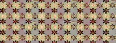 Raster illüstrasyonu. Gri ve nötr renklerde gri ve nötr papatyalar. Gri ve nötr renklerde.