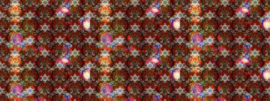 Çiçek. Taslak dekoratif arka plan, çiçek mandala. Raster illüstrasyonu. Kahverengi ve kırmızı renklerde.