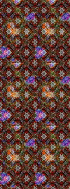 Raster suluboya çiçek deseni, narin çiçekler, kahverengi ve gri çiçekler, tebrik kartı şablonu. Güzel kumaş deseni.