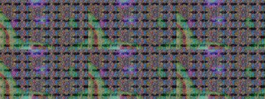 Suluboya çizim kalıbı. Suluboya tarzında mavi ve kahverengi renkte çiçekler. Çiçek izi.