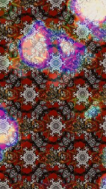 -Kahverengi ve gri çiçekler. Raster deseni. Doğa. Küçük çiçekte güzel bir desen var. Çiçek kolajı. Çiçek arkaplan. Çiçek bileşimi.