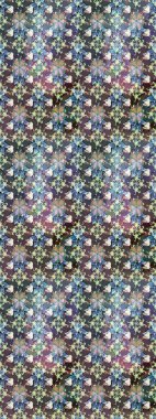 Küçük çiçekli şirin bir desen. Çiçek ve yapraklı çiçek deseni. Raster illüstrasyonu.