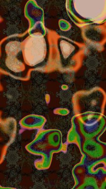 Moda baskısı, albüm, ambalaj kağıdı ve duvar kağıdı için zarif dekoratif süslemeler. Kahverengi ve gri renkli şirin çiçekler. Küçük çiçekli basit bir çiçek çizimi. Raster illüstrasyonu.