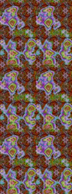 Kahverengi ve yeşil renkli çiçekler. Renkli Bahar Teması eskiz kalıbı. Çiçekli çizim şekli. Düz Çiçek Elementleri Tasarımı.