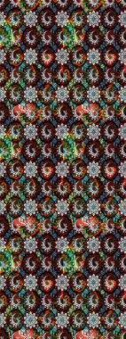 Çiçek deseni. Düz Çiçek Elementleri Tasarımı. Raster güzel kumaş deseni çiziyor. Renkli Bahar Teması çizim şablonu.