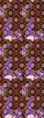 Şirin çiçek elementleri. Raster illüstrasyonu. Robot resim. Kahverengi ve kırmızı renkte çiçekler.