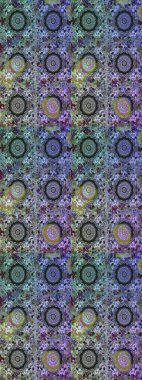 Süslü kumaş deseni. Çiçekli çiçek deseni, suluboya. Raster deseni.