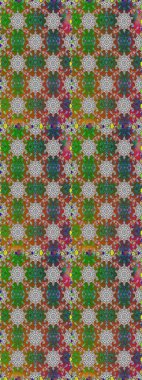 Renkli Bahar Temalı Kusursuz Arkaplan. Güzel kumaş deseni. Raster illüstrasyonunda kusursuz çiçek deseni. Düz Çiçek Elementleri Tasarımı.