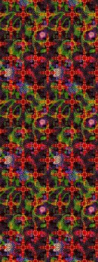 Organik elementler. Suluboya etkisi. Botanik çizim kalıbı. Raster deseni.