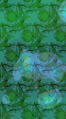 Küçük çiçekte güzel bir desen. Çiçekli bahar çiçekleri. Moda baskıları için zarif bir şablon. Küçük renkli çiçekler. Motley illüstrasyonu.