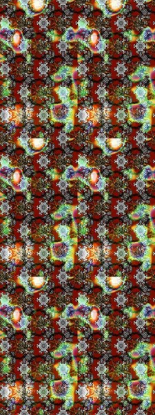 Gri ve kahverengi renkli güzel bir tekstil. Suluboya çiçekli çiçek deseni. Raster illüstrasyonu.