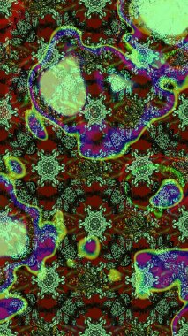 Üzerinde yeşil ve gri renkler olan çiçek desenleri çiz. Suluboya tarzında yeşil ve gri renkte çiçekler.