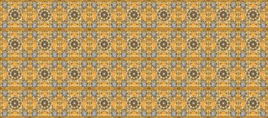 Kar taneleri radyal bej, sarı ve kahverengi renkler. Renkli arka planda güzel kar taneleri. Raster illüstrasyonu..