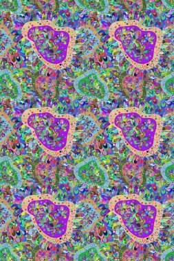 Hoş renklerde çiçekler. Sevimli çiçek raster deseni. Kusursuz Renksiz Bahar Temalı Kusursuz Arkaplan. Düz Çiçek Elementleri Tasarımı.