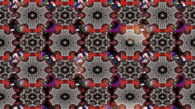 Çiçek desenli eskiz. Gömlek baskısı için çiçek boyası. Siyah ve nötr renkte çiçekler.