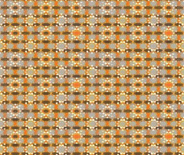 Klasik çiçek tasarımı elementleri. Kahverengi ve bej renkli kıvırcık çiçekler kahverengi ve bej renklerde. Raster illüstrasyonu.