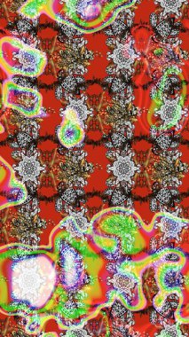 Gri ve nötr renkte çiçekler. Kumaş desenli papatya çiçekleri ayrıntıları.