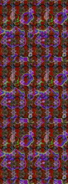 Yumuşak, yaz çiçekli arka plan. Kırmızı ve kahverengi renkte çiçekler. Raster çiçek desenli ve çiçekli..