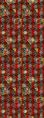 Raster suluboya çiçek deseni, narin çiçekler, kırmızı ve kahverengi çiçekler, tebrik kartı şablonu. Raster Güzel kumaş deseni.