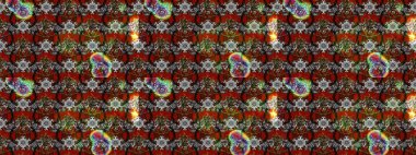 Küçük çiçekte hoş bir çiçek deseni var. Gri ve kahverengi renkli ve parlak çiçekli soyut çizim deseni. Çiçek elementli zarif raster dokusu..