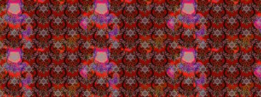 Raster illüstrasyonu. Kahverengi ve kırmızı renkli şirin tekstil. Renkli çizim kalıbı. Çiçek duvar kâğıdı. Çiçek arka planı.