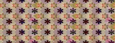 Vintage outline illustration. Floral beige and neutral sketch pattern. Raster flower print. Raster Tender fabric pattern.