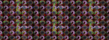 Siyah ve kahverengi renkte çiçekler. Yumuşak, yaz çiçekli arka plan. Raster çiçek desenli ve çiçekli..