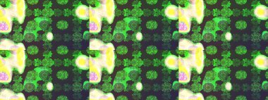 Floral green and gray sketch pattern. Raster Tender fabric pattern. Vintage outline illustration. Raster flower print.