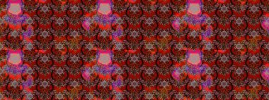 Raster illüstrasyonu. Kahverengi ve kırmızı renkli şirin tekstil. Renkli çizim kalıbı. Çiçek duvar kâğıdı. Çiçek arka planı.