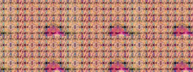 Raster illüstrasyonundaki çiçek desenli çizim. Süslü kumaş deseni. Düz Çiçek Elementleri Tasarımı. Renkli Bahar Teması çizim şablonu.