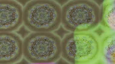 Renkli unsurlarla hareketli arka plan görüntüleri. Çiçekler. Eski model. Bayrak tarzı. Video kaydı. Şablon. Döngü. Kusursuz.. 