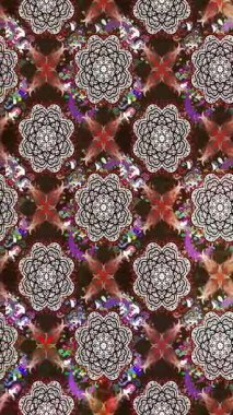 Renkli unsurlarla hareketli arka plan görüntüleri. Çiçekler. Eski model. Bayrak tarzı. Video kaydı. Şablon. Döngü. Kusursuz.. 