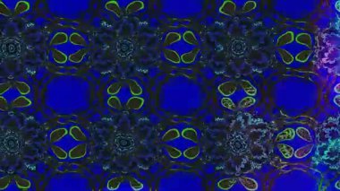 Renkli unsurlarla hareketli arka plan görüntüleri. Çiçekler. Eski model. Bayrak tarzı. Video kaydı. Şablon. Döngü. Kusursuz.