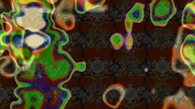 Raster illüstrasyonundaki çiçek desenli çizim. Renkli Bahar Teması eskiz kalıbı. Düz Çiçek Elementleri Tasarımı. Süslü kumaş deseni.