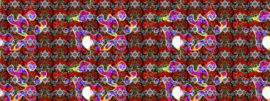 Çiçekli çiçek deseni, suluboya. Küçük çiçekte güzel bir çiçek deseni var. Raster deseni.