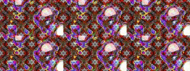 Çiçek desenli eskiz, yaz çiçekleri. Düz Çiçek Elementleri Tasarımı. Gri ve kahverengi renkli çiçekler. Renkli Bahar Teması çizim şablonu.