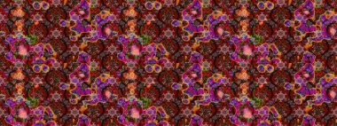 Çiçek kompozisyonu, el boyası, hassas şablon. Sevgililer günü ve tebrik kartı konsepti için şık bir davetiye. Üst manzara, yumuşak stil. Kahverengi ve kırmızı renkte manzaralı çiçek deseni.