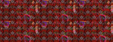 Eskiz Vintage Çiçek Deseni. Raster Kalça dokusu deseni.