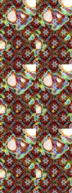 Suluboya çizim kalıbı. Eski model. Dekorasyon ve tasarım için güzel bir desen. Moda baskısı. Raster illüstrasyonu. Çiçeğin suluboya çizimlerinin zarif deseni.