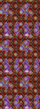 Hediye ambalaj kağıdı, tebrik kartları, posterler ve pankart tasarımı. Kahverengi ve kırmızı renkte çiçekler. Raster düz çiçek çizim deseni.