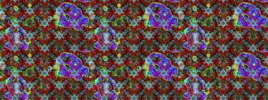 Kabile sanatı boho baskısı, klasik çiçek arkaplanı. Arkaplan dokusu, duvar kağıdı, kırmızı ve kahverengi renkli çiçek teması. Soyut etnik raster çizim kalıbı.