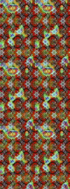 Raster Çiçek İllüstrasyonu 'nun şirin tekstili. Kahverengi ve gri renkte etnik çiçeklerle süslenmiş zarif bir eskiz..