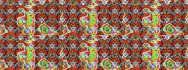 Çiçek desenli eskiz, darbeler, sıçramalar, yaz çiçekleri. Raster illüstrasyonu. Gri ve kahverengi renkte çiçekler.