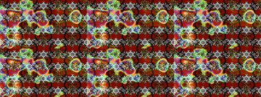 Şatafatlı bahar bahçesi dokusu. Çiçek deseni. Raster illüstrasyonu. Çiçek çizimi arkaplanı.