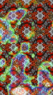 Çiçekler suluboya eskiz deseni. Raster Stili kumaş deseni.