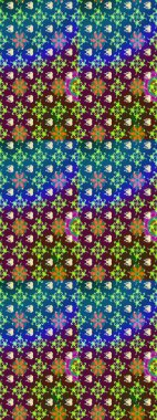 Elle çizilmiş sonbahar çiçeği deseni. Renkli mor ve mavi çizim deseni. Tekstil ve kapak tasarımı için mükemmel. Doodle tarzı. Mor ve mavi renkte çiçekler.